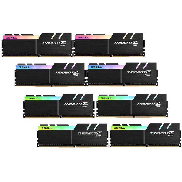 Memorie G.Skill Trident Z RGB, 64GB, DDR4, 2933MHz, CL16, 1.35V, Kit x 8