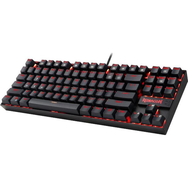 Kit Tastatura, Mouse, Casti si Mouse Pad Redragon Gaming Essentials 4-in-1, USB/Jack 3.5mm, Negru