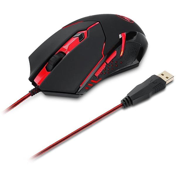Kit Tastatura, Mouse, Casti si Mouse Pad Redragon Gaming Essentials 4-in-1, USB/Jack 3.5mm, Negru