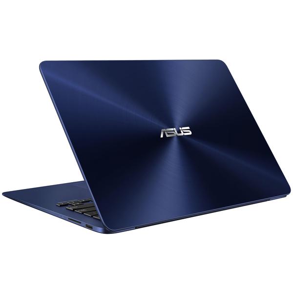 Laptop Asus ZenBook UX430UN-GV075R, 14" FHD, Core i7-8550U 1.8GHz, 16GB DDR3, 512GB SSD, GeForce MX150 2GB, Windows 10 Pro, Albastru