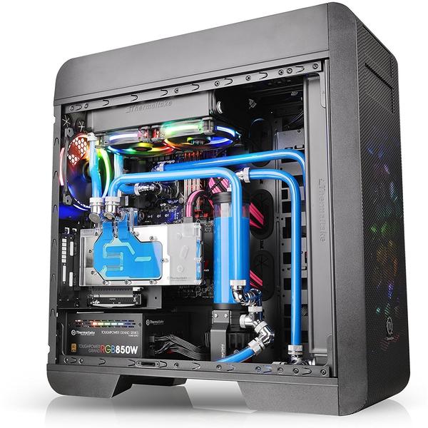 Carcasa Thermaltake Core V71 Tempered Glass, FullTower, Fara sursa, Negru