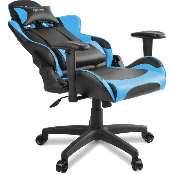 Scaun Gaming AROZZI Verona V2, Negru/Albastru