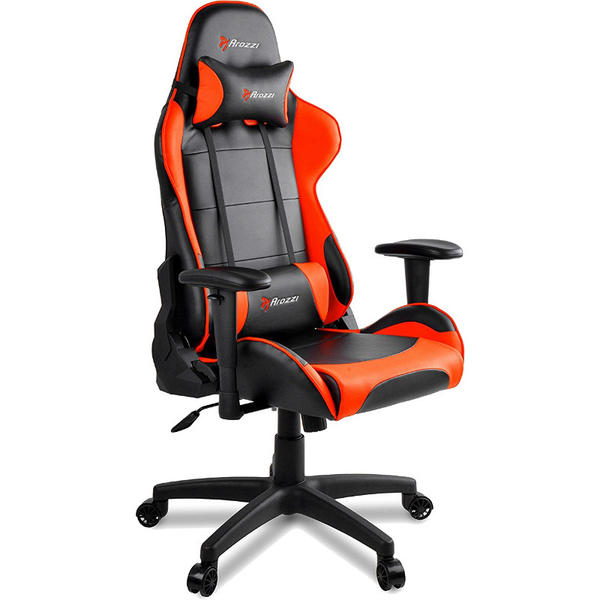 Scaun Gaming AROZZI Verona V2, Negru/Portocaliu