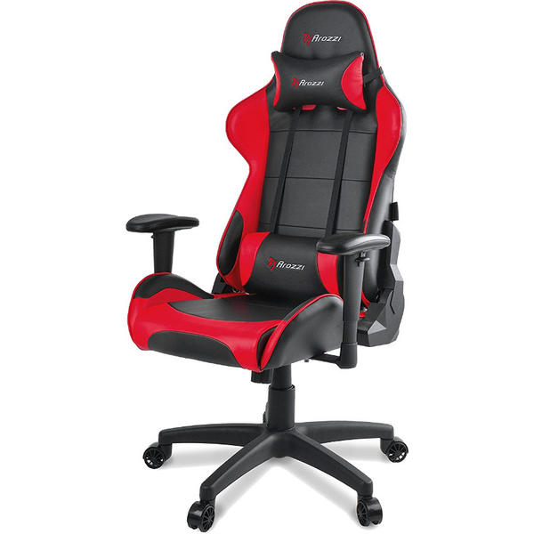 Scaun Gaming AROZZI Verona V2, Negru/Rosu