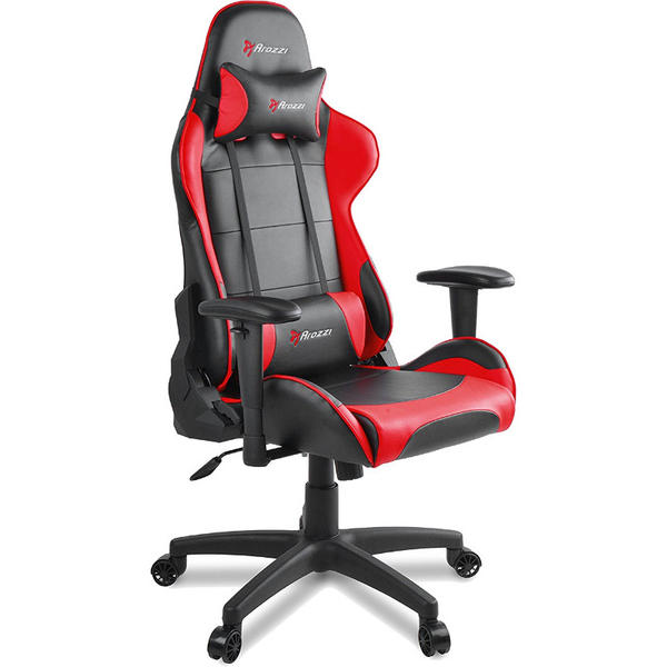 Scaun Gaming AROZZI Verona V2, Negru/Rosu