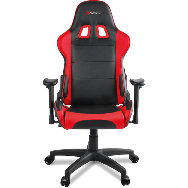 Scaun Gaming AROZZI Verona V2, Negru/Rosu