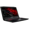 Laptop Acer Predator Helios 300 G3-572-739E, 15.6" FHD, Core i7-7700HQ 2.8GHz, 8GB DDR4, 256GB SSD, GeForce GTX 1050 Ti 4GB, Linux, Negru