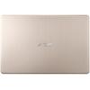 Laptop Asus VivoBook S15 S510UA-BQ430, 15.6" FHD, Core i5-8250U 1.6GHz, 4GB DDR4, 1TB HDD, Intel UHD 620, EndlessOS, Auriu
