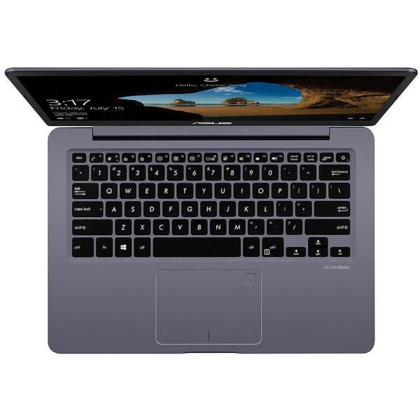 Laptop Asus VivoBook S14 S406UA-BM033T, 14" FHD, Core i7-8550U 1.8GHz, 8GB DDR4, 256GB SSD, Intel UHD 620, Windows 10 Home, Gri