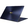 Laptop Asus ZenBook 3 Deluxe UX490UAR-BE082R, 14.0'' FHD, Core i7-8550U 1.8GHz, 16GB DDR3, 1TB SSD, Intel UHD 620, FingerPrint Reader, Win 10 Pro 64bit, Blue Metal