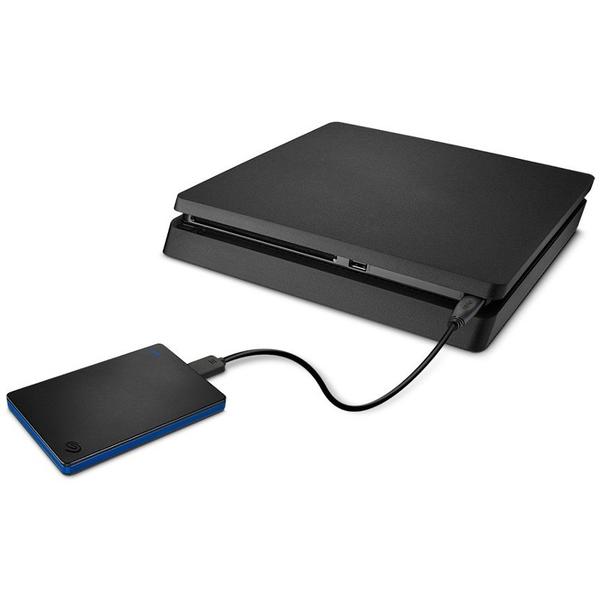 Hard Disk Extern Seagate Game Drive for PS4, 2TB, USB 3.0, Negru/Albastru