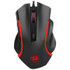 Mouse gaming Redragon Nothosaur, USB, 3200dpi, Negru/Rosu