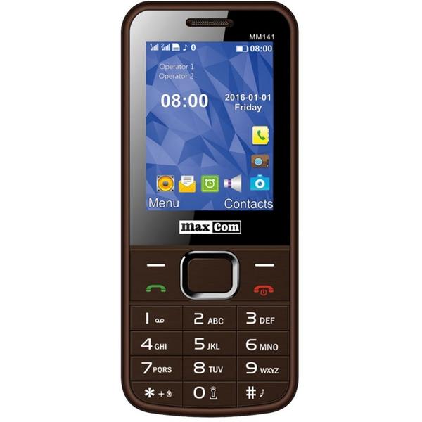 Telefon mobil MAXCOM MM141, Dual SIM, 2.4'' QVGA, 0.3MP, 2G, Bluetooth, Maro