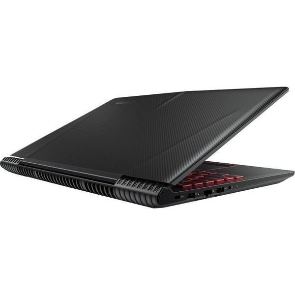 Laptop Lenovo Legion Y520-15IKB, 15.6'' FHD, Core i7-7700HQ 2.8GHz, 8GB DDR4, 1TB HDD + 128GB SSD, GeForce GTX 1060 6GB, FreeDOS, Negru