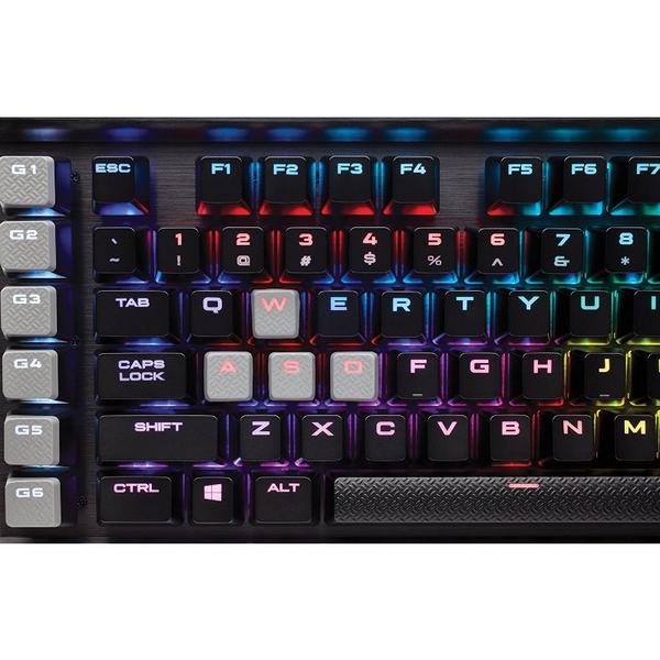 Tastatura Corsair K95 RGB PLATINUM, USB, Layout EU, Cherry MX Brown, Negru
