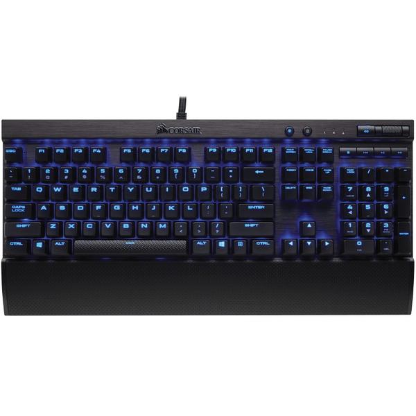 Tastatura Corsair K70 LUX Blue LED, USB, Layout US, Cherry MX Red, Negru