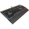 Tastatura Corsair STRAFE RGB LED, USB, Layout EU, Cherry MX Silent, Negru