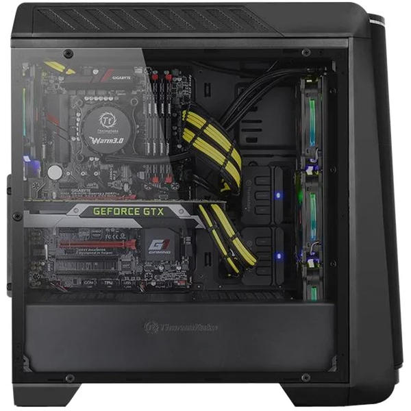 Carcasa Thermaltake Versa C24 RGB, MiddleTower, Fara sursa, Negru