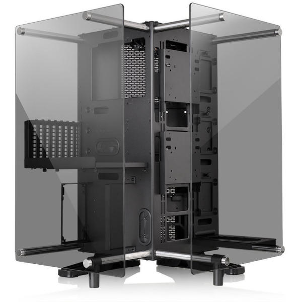 Carcasa Thermaltake Core P90 Tempered Glass Edition, MiddleTower, Fara sursa, Negru