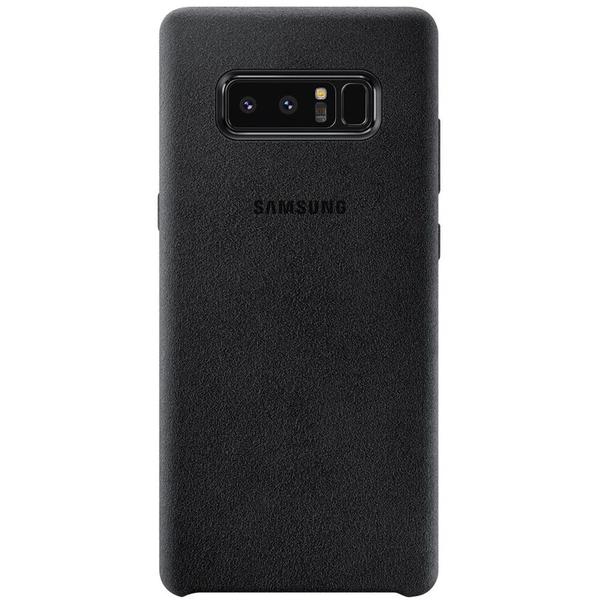 Capac protectie spate Samsung Alcantara Cover pentru Galaxy Note 8 (N950), Negru