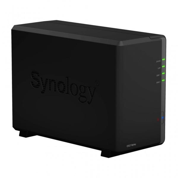 NAS Synology DiskStation DS218play, Quad Core 1.4GHz, 1GB DDR4, 2 Bay, 2 x USB 3.0, 1 x RJ-45