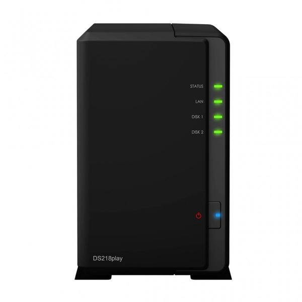 NAS Synology DiskStation DS218play, Quad Core 1.4GHz, 1GB DDR4, 2 Bay, 2 x USB 3.0, 1 x RJ-45