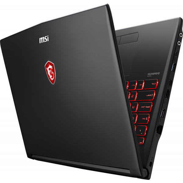 Laptop MSI GL62M 7REX, 15.6'' FHD, Core i7-7700HQ 2.8GHz, 8GB DDR4, 1TB HDD + 128GB SSD, GeForce GTX 1050 Ti 4GB, Red Backlit, FreeDOS, Negru
