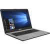 Laptop Asus VivoBook Pro 17 N705UN-GC019, 17.3'' FHD, Core i7-7500U 2.7GHz, 8GB DDR4, 1TB HDD + 128GB SSD, GeForce MX150 4GB, No OS, Dark Grey