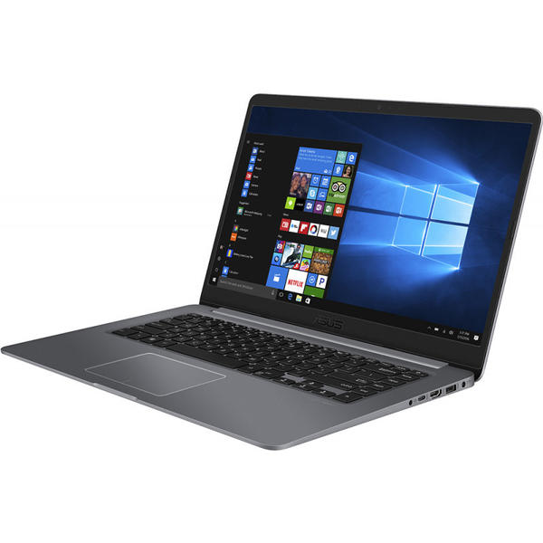 Laptop Asus VivoBook S15 S510UA-BQ568R, 15.6" FHD, Core i7-8550U 1.8GHz, 8GB DDR4, 256GB SSD, Intel UHD 620, FingerPrint Reader, Win 10 Pro 64bit, Gri