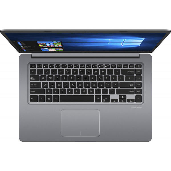 Laptop Asus VivoBook S15 S510UA-BQ623R, 15.6" FHD, Core i5-8250U 1.6GHz, 4GB DDR4, 500GB HDD, Intel UHD 620, FingerPrint Reader, Win 10 Pro 64bit, Gri