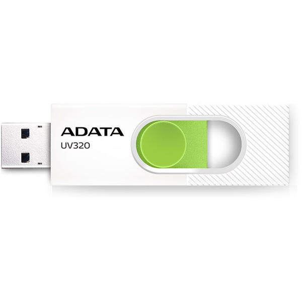 Memorie USB A-DATA UV320, 128GB, USB 3.1, Alb/Verde