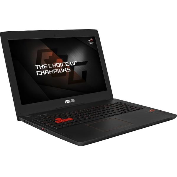 Laptop Asus ROG GL502VS-GZ381, 15.6" FHD, Core i7-7700HQ 2.8GHz, 16GB DDR4, 1TB HDD + 128GB SSD, GeForce GTX 1070 8GB, FreeDOS, Negru