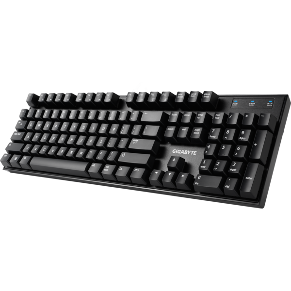 Tastatura Gigabyte Force K81, USB, Layout US, Gaming MX Red, Negru