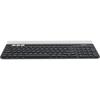 Tastatura Logitech K780, Wireless, USB/Bluetooth, Layout US International, Negru/Alb