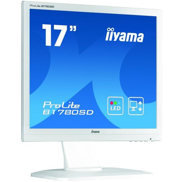 Monitor LED IIyama ProLite B1780SD-W1, 17.0'' HD, 5ms, Alb