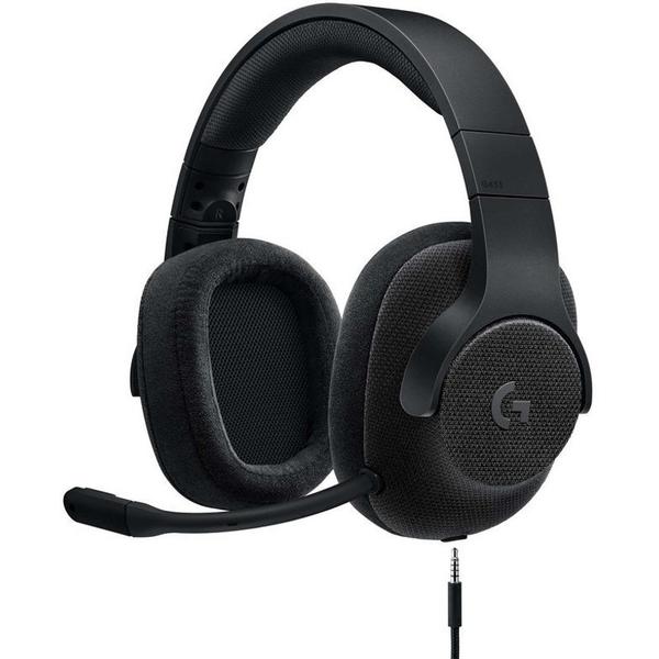 Casti gaming Logitech G433, Jack 3.5mm, Negru