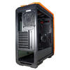 Carcasa Inaza Devastator Black/Orange, MiddleTower, Fara sursa, Negru/Portocaliu