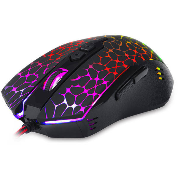 Mouse gaming Redragon Inquisitor RGB, USB, Optic, 10000dpi, Negru