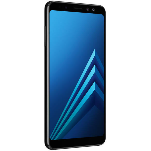Smartphone Samsung Galaxy A8 (2018), Dual SIM, 5.6'' Super AMOLED Multitouch, Octa Core 2.2GHz + 1.6GHz, 4GB RAM, 32GB, 16MP, 4G, Black