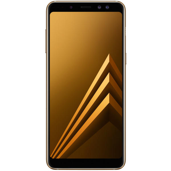 Smartphone Samsung Galaxy A8 (2018), Dual SIM, 5.6'' Super AMOLED Multitouch, Octa Core 2.2GHz + 1.6GHz, 4GB RAM, 32GB, 16MP, 4G, Gold