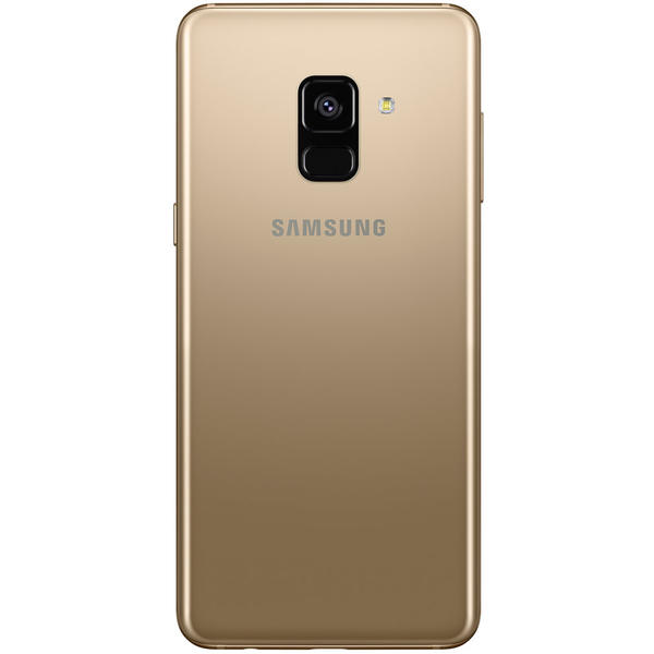 Smartphone Samsung Galaxy A8 (2018), Dual SIM, 5.6'' Super AMOLED Multitouch, Octa Core 2.2GHz + 1.6GHz, 4GB RAM, 32GB, 16MP, 4G, Gold