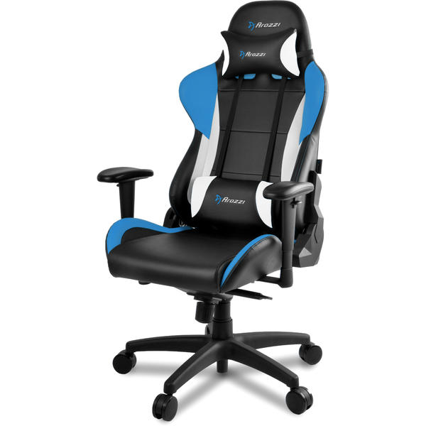 Scaun Gaming AROZZI Verona Pro V2, Negru/Albastru