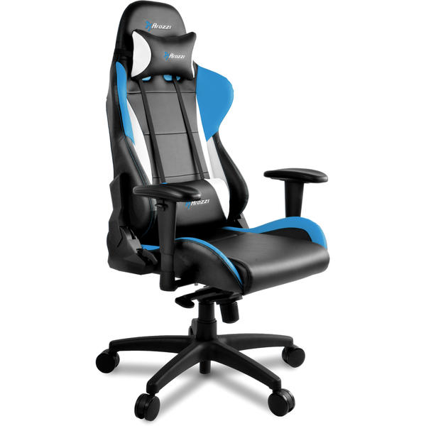 Scaun Gaming AROZZI Verona Pro V2, Negru/Albastru