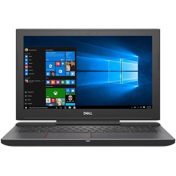 Laptop Dell Inspiron 7577, 15.6" FHD, Core i5-7300HQ 2.5GHz, 8GB DDR4, 256GB SSD, GeForce GTX 1060 6GB, Windows 10 Home, Negru