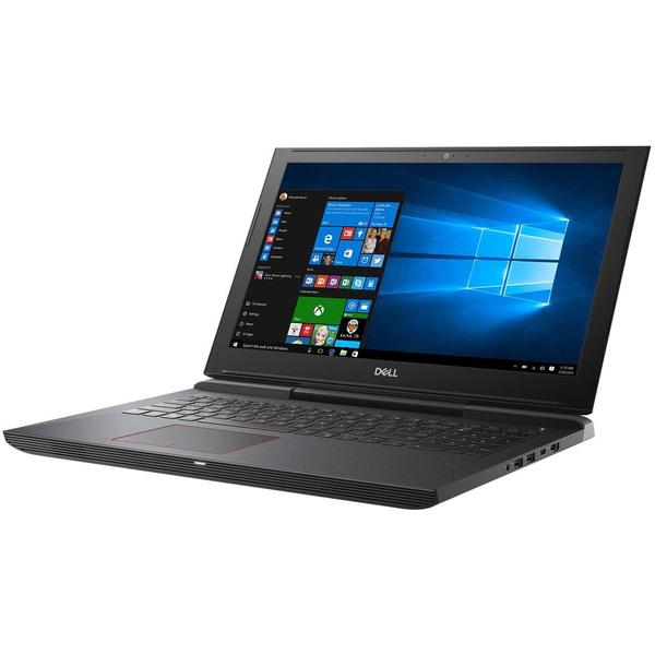 Laptop Dell Inspiron 7577, 15.6" FHD, Core i7-7700HQ 2.8GHz, 16GB DDR4, 128GB SSD + 1TB HDD, GeForce GTX 1050Ti 4GB, Windows 10 Home, Negru