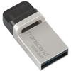 Memorie USB Transcend JetFlash 880, 32GB, USB 3.0/MicroUSB 3.0 OTG, Argintiu