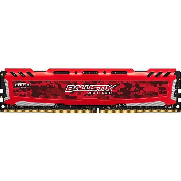 Memorie Crucial Ballistix Sport LT Red, 16GB, DDR4, 2666MHz, CL16, 1.2V
