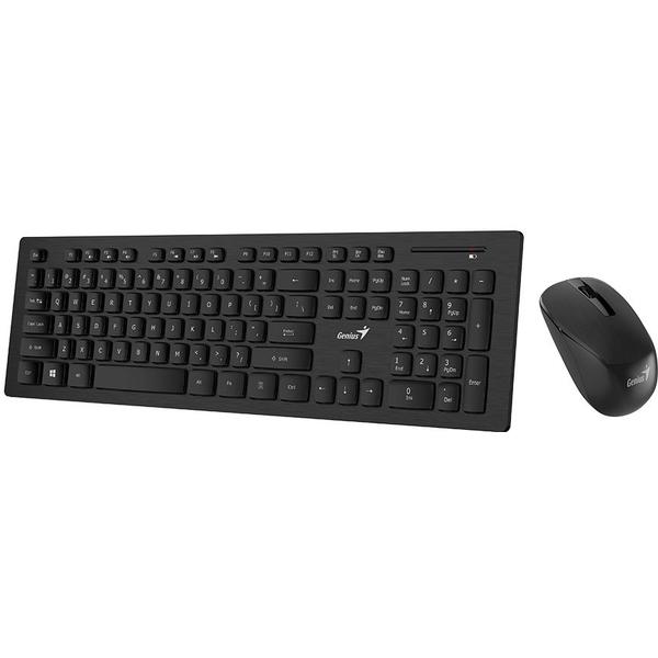 Kit Tastatura si Mouse Genius SlimStar 8008, Wireless, USB, Negru