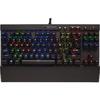 Tastatura gaming Corsair K65 LUX Compact RGB LED, USB, Layout US, Cherry MX Red, Negru