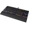 Tastatura gaming Corsair K65 LUX Compact RGB LED, USB, Layout US, Cherry MX Red, Negru